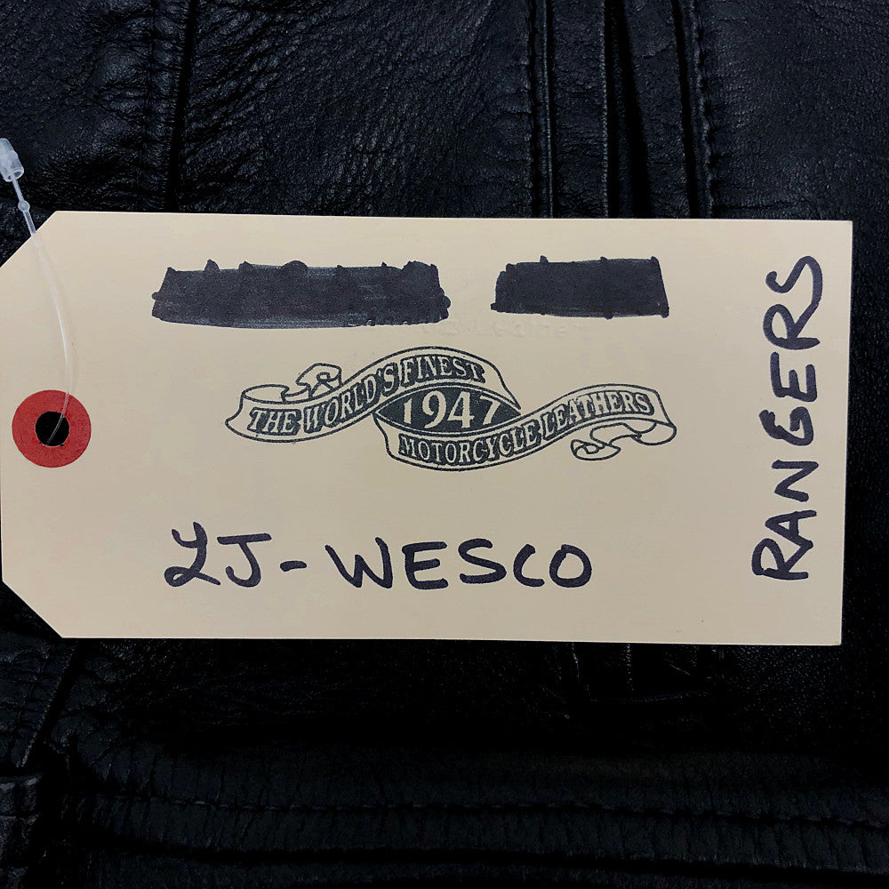 LANGLITZ LEATHERS ラングリッツレザーズ Rangers レンジャーズ レザー 裾ジップ パンツ ブラック系【中古】