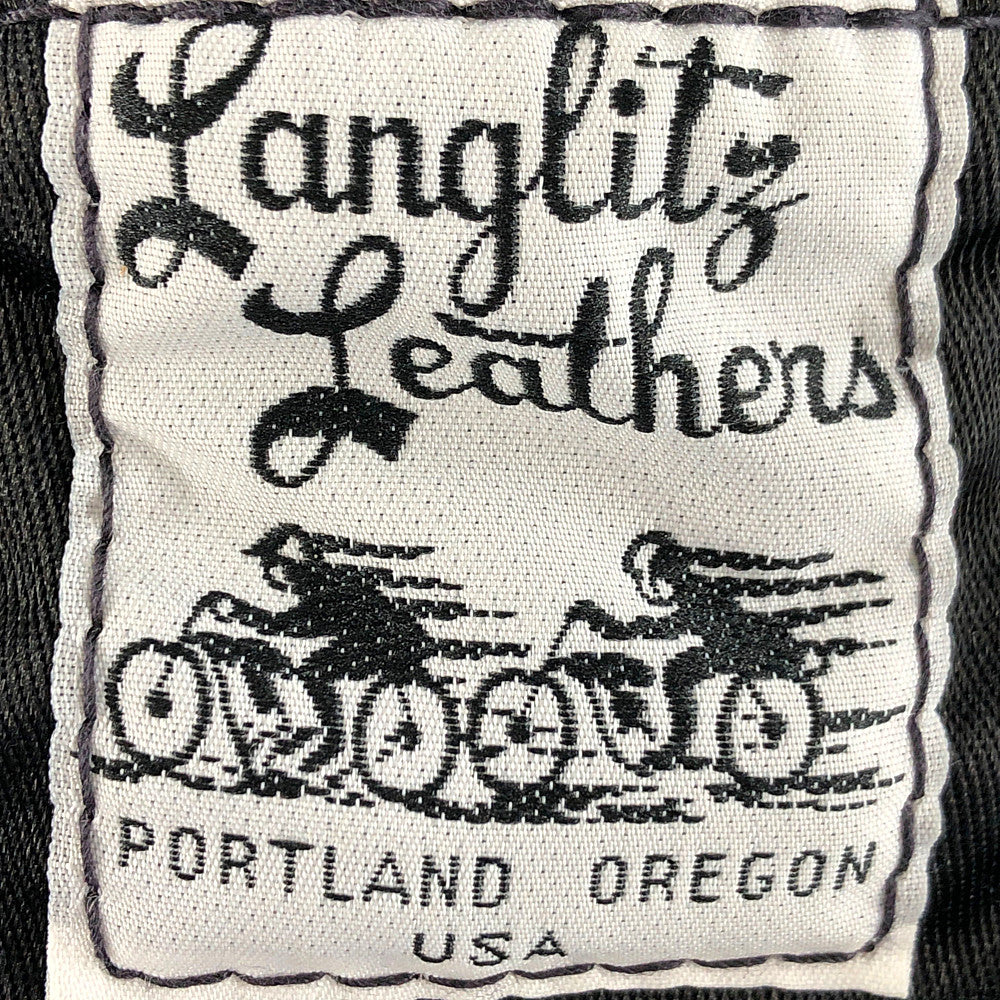 LANGLITZ LEATHERS ラングリッツレザーズ COMSTOCK HORSE HIDE カムストック ホースハイド ライダース ジャケット ブラック系【中古】