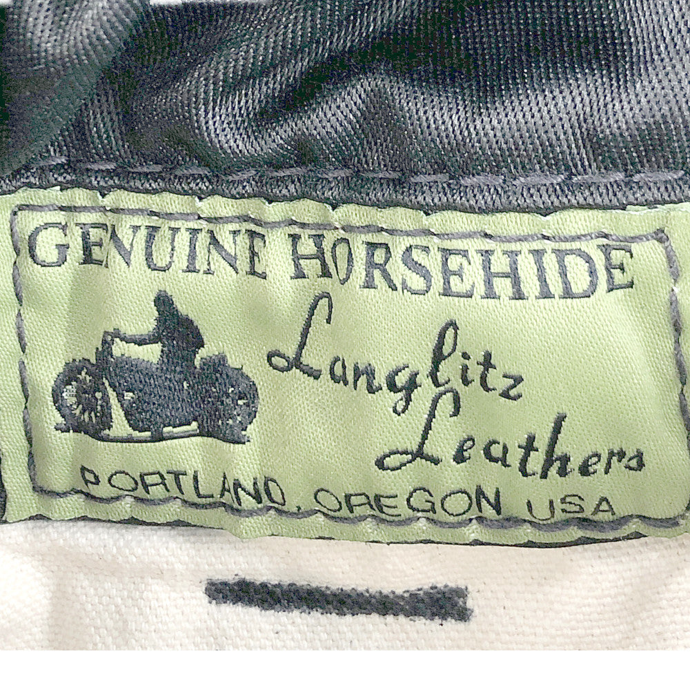 LANGLITZ LEATHERS ラングリッツレザーズ COMSTOCK HORSE HIDE カムストック ホースハイド ライダース ジャケット ブラック系【中古】
