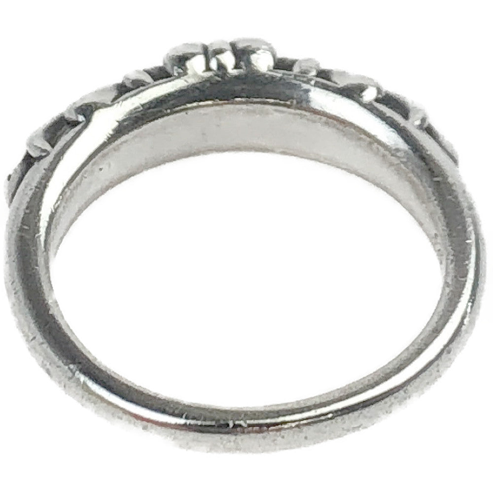 CHROME HEARTS クロムハーツ（原本無） BABY CLSC P DMND ベイビー クラシック フローラル クロス パヴェ ダイヤ リング シルバー系 19号【中古】