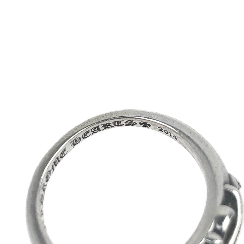 CHROME HEARTS クロムハーツ（原本無） BABY CLSC P DMND ベイビー クラシック フローラル クロス パヴェ ダイヤ リング シルバー系 19号【中古】
