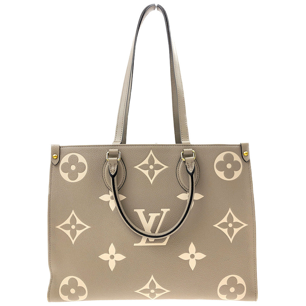 LOUIS VUITTON ルイ・ヴィトン M45494 バイカラー モノグラム アンプラント オンザゴーMM ベージュ系【中古】