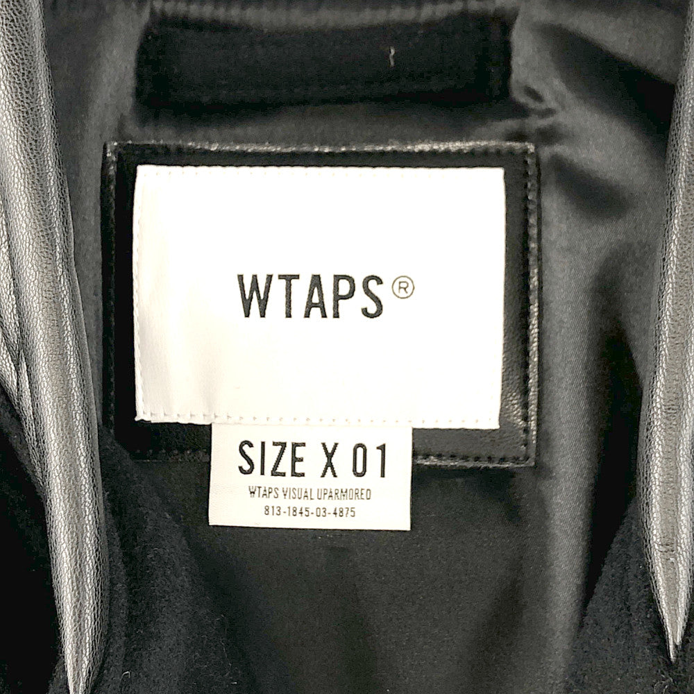 WTAPS ダブルタップス 20AW 202BRDT-JKM05 CANAL JACKET WONY. MOSSER  カナル スタジアム ジャケット モッサー スタジャン ジャケット ブラック系 X 01【新古品】【未使用】【中古】