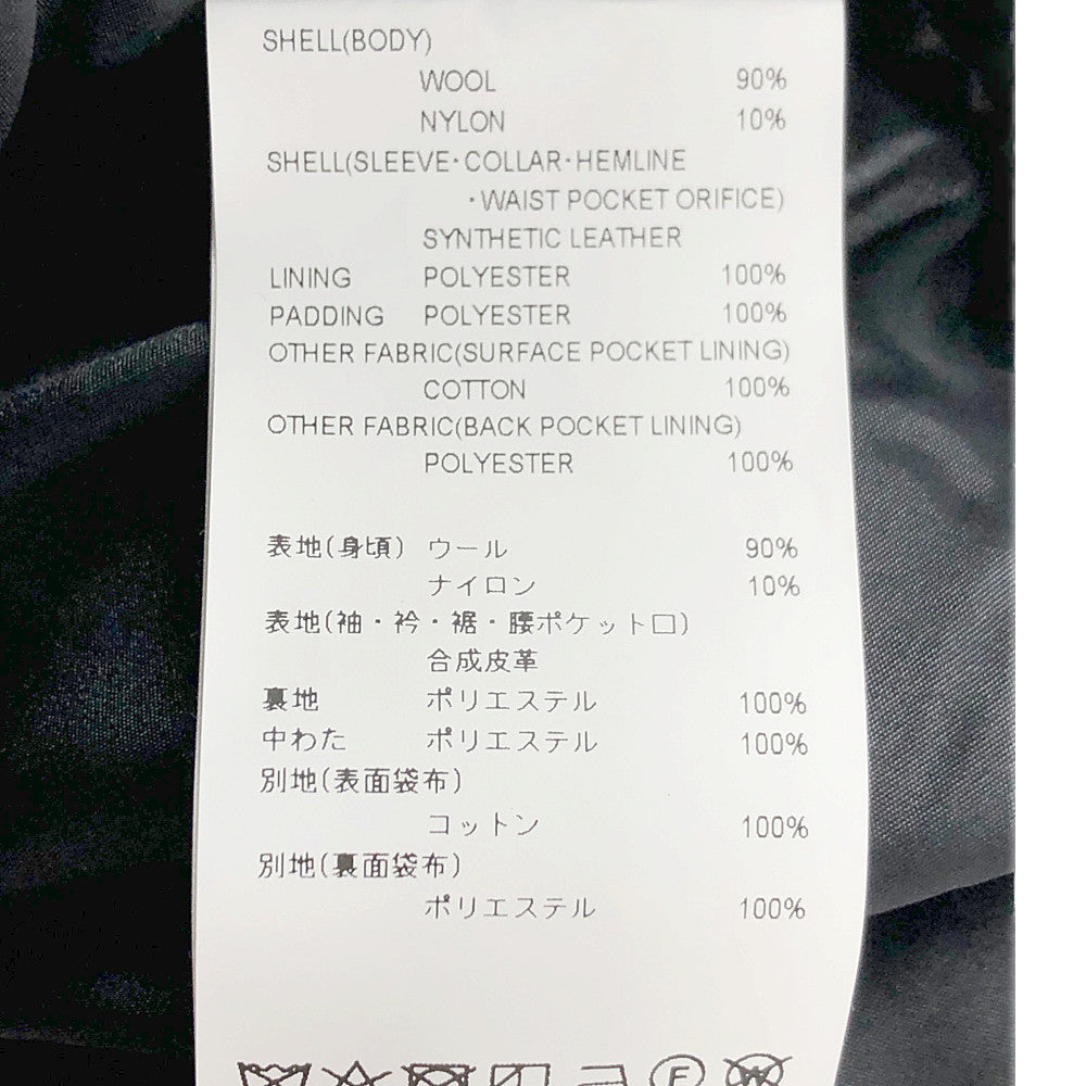 WTAPS ダブルタップス 20AW 202BRDT-JKM05 CANAL JACKET WONY. MOSSER  カナル スタジアム ジャケット モッサー スタジャン ジャケット ブラック系 X 01【新古品】【未使用】【中古】