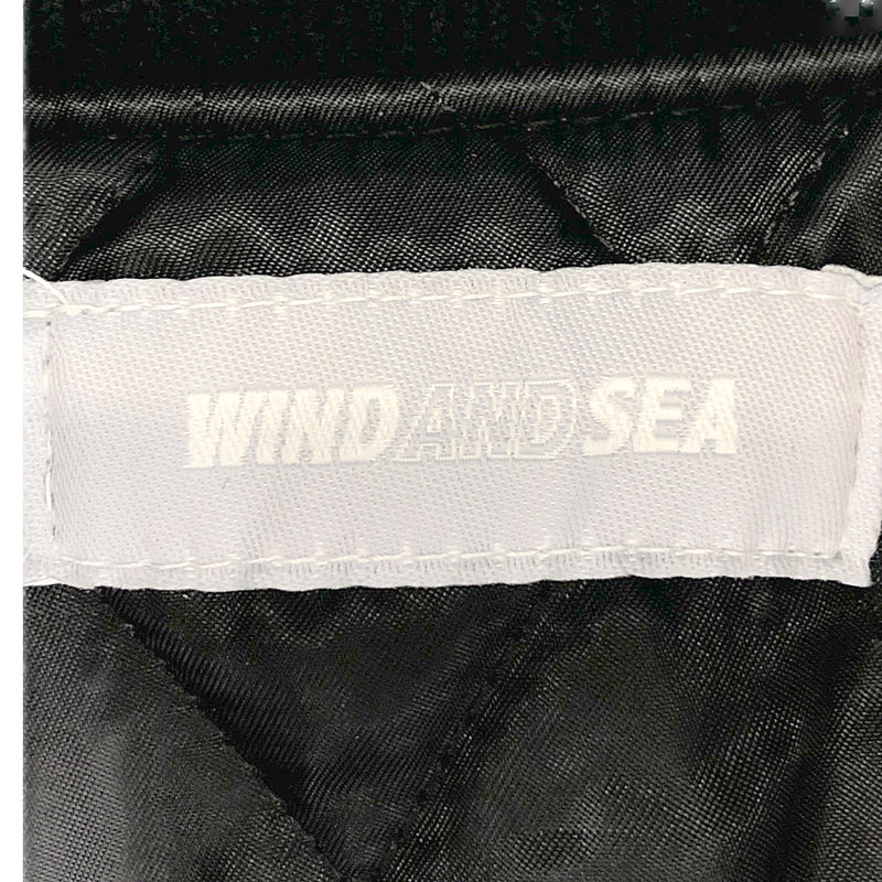 WIND AND SEA ウィンダンシー WDS-BYT-RS-02 WIND AND BEYOUTH Varsity Jacket 3周年記念 スタジャン ウール バーシティ ジャケット ブラック系 S【新古品】【未使用】【中古】