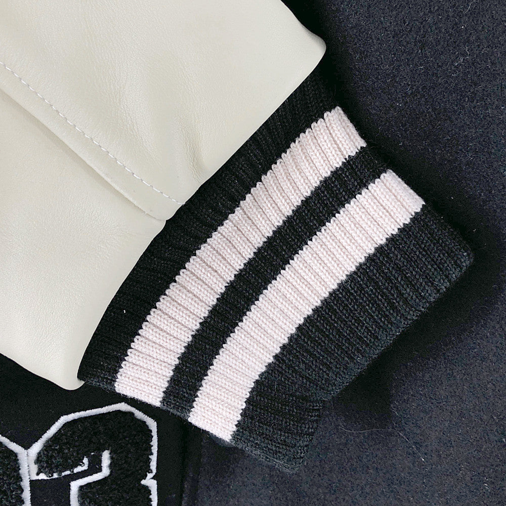WIND AND SEA ウィンダンシー WDS-BYT-RS-02 WIND AND BEYOUTH Varsity Jacket 3周年記念 スタジャン ウール バーシティ ジャケット ブラック系 S【新古品】【未使用】【中古】