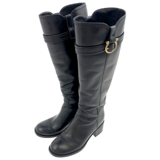 Salvatore Ferragamo サルヴァトーレフェラガモ ROBESPIERRE ロベスピエール  ブラック系 6C【中古】