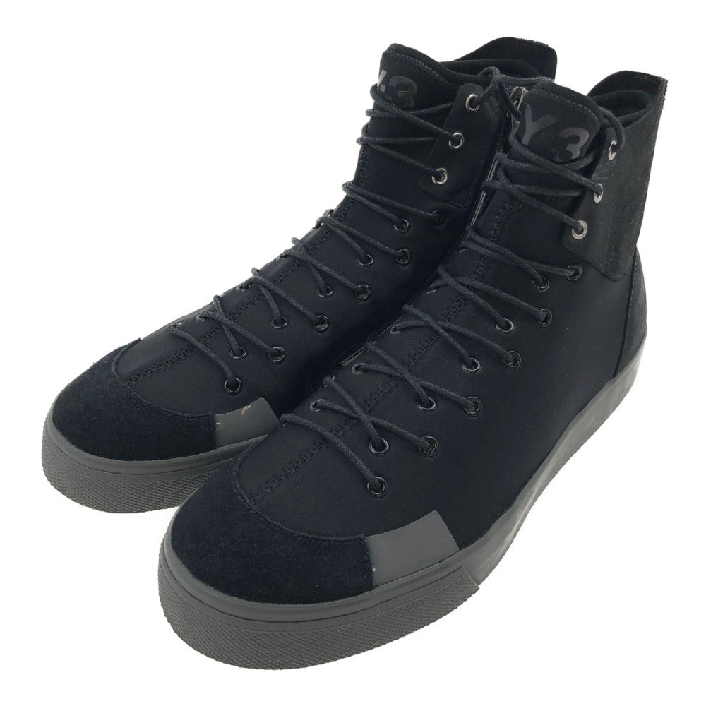 Yohji Yamamoto ヨウジヤマモト CG3202 Y-3 ワイスリー SEN HIGH ハイカット スニーカー ブラック系 US51/2【中古】