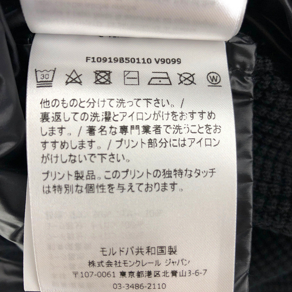 MONCLER モンクレール F10919B50110 V9099 未使用品 国内正規品 CARDIGAN TRICOT ニット切替 ダウンジャケット ブラック系 L【極上美品】【中古】