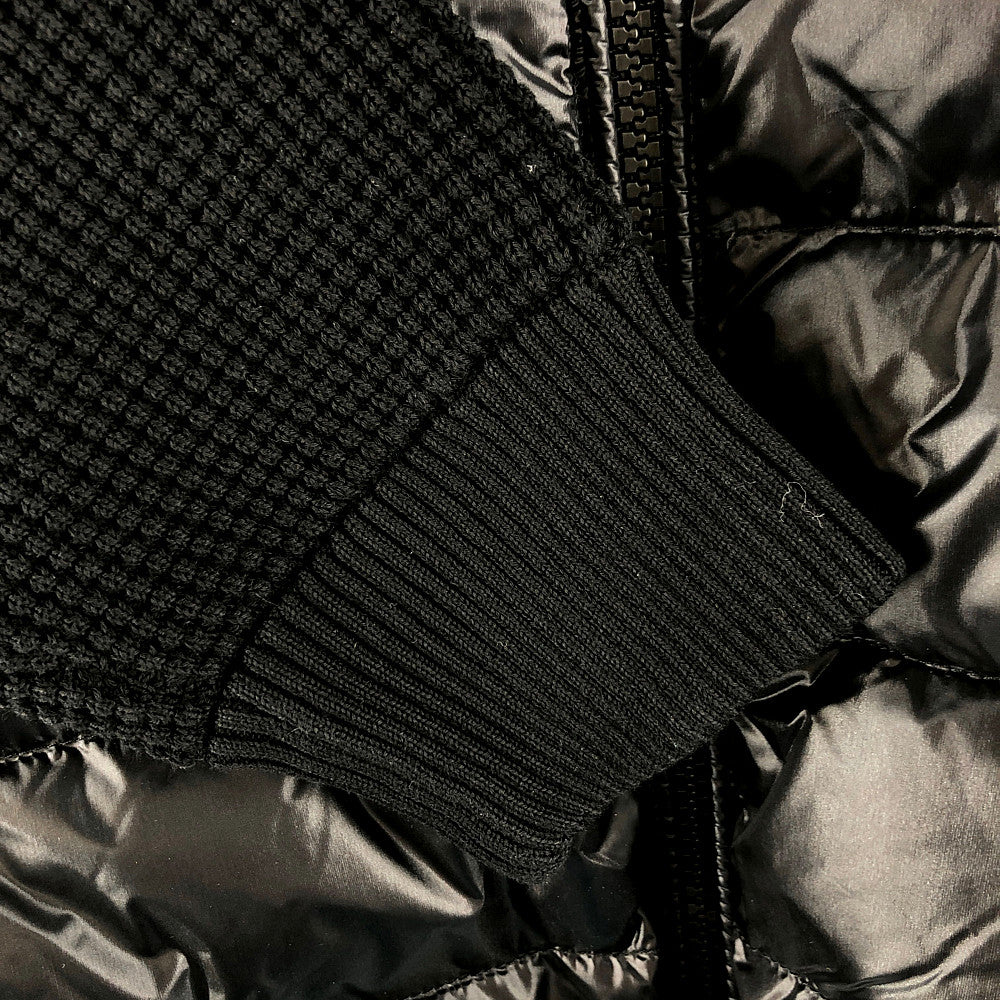 MONCLER モンクレール F10919B50110 V9099 未使用品 国内正規品 CARDIGAN TRICOT ニット切替 ダウンジャケット ブラック系 L【極上美品】【中古】