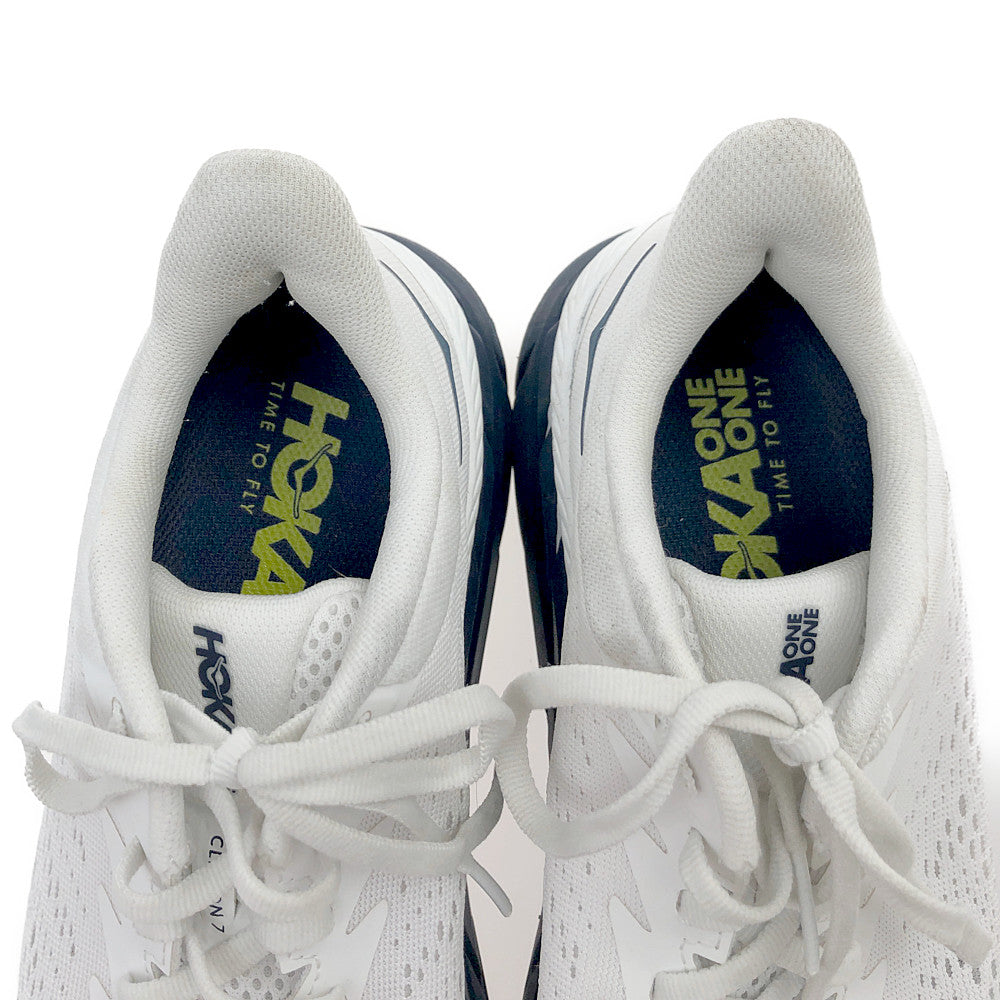 HOKA ONE ONE ホカ オネオネ 1110508 CLIFTON 7 クリフトン ローカット スニーカー ランニングシューズ ホワイト系【中古】