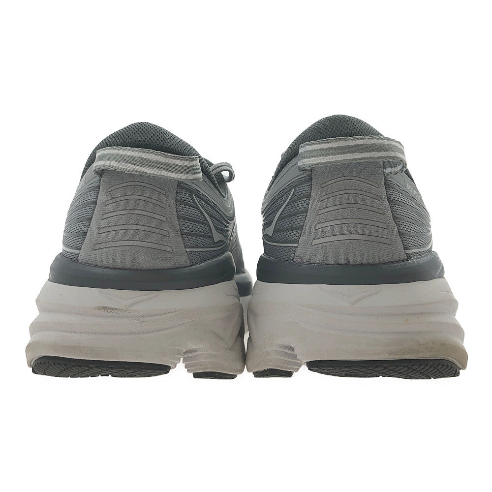 HOKA ONE ONE ホカ オネオネ 1110530 BONDI 7 WIDE ボンダイ ワイド ローカット スニーカー ランニングシューズ グレー系 US7.2E【中古】