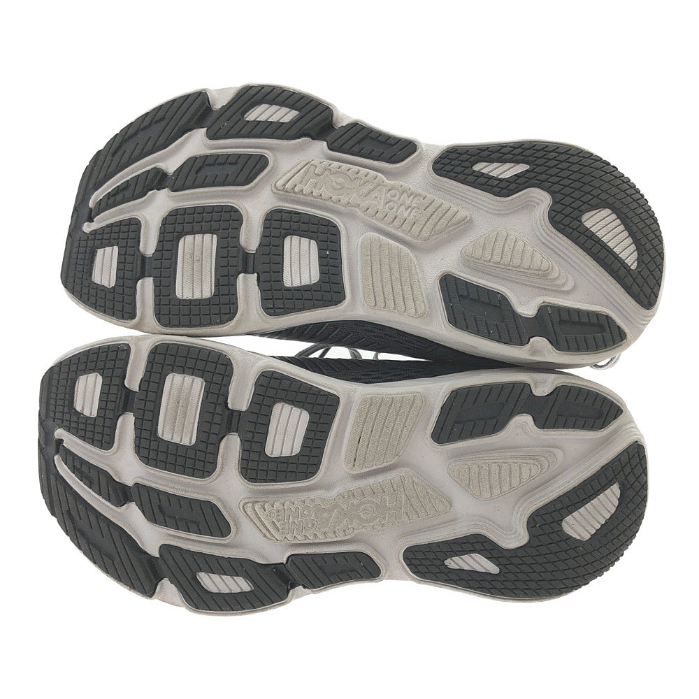 HOKA ONE ONE ホカ オネオネ 1110530 BONDI 7 WIDE ボンダイ ワイド ローカット スニーカー ランニングシューズ グレー系 US7.2E【中古】