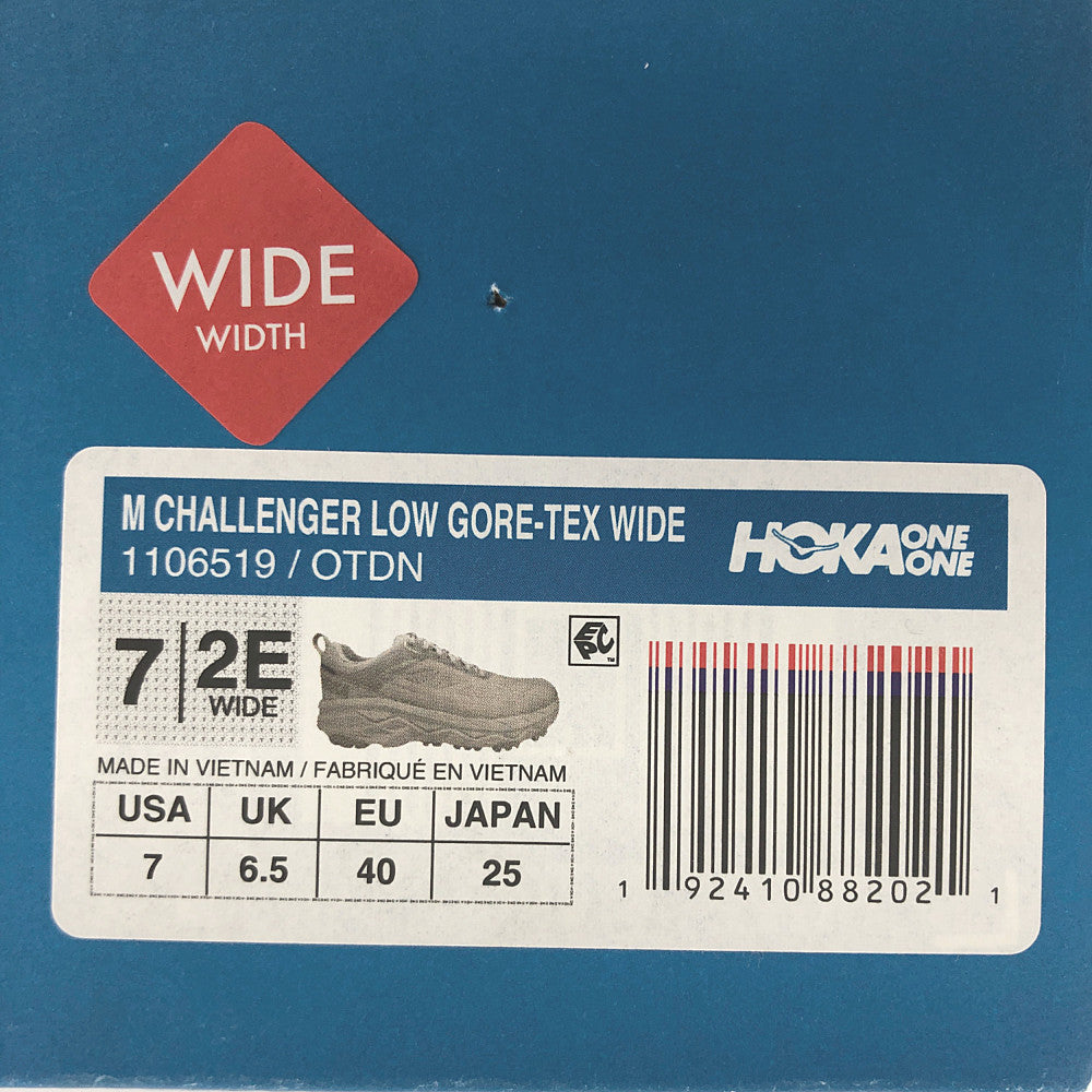 HOKA ONE ONE ホカ オネオネ 1106519 CHALLENGER LOW チャレンジャー GTX ゴアテックス ローカット スニーカー ランニングシューズ グレイッシュイエロー系 25cm【中古】