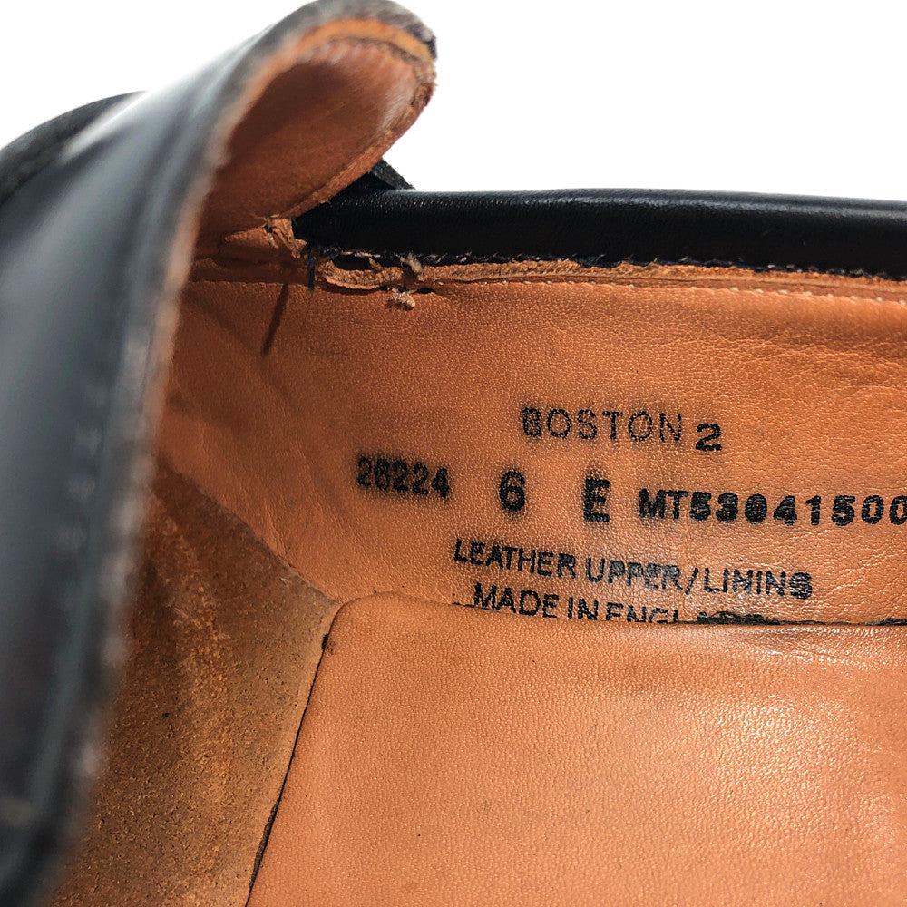 CROCKETT&JONES クロケットアンドジョーンズ 26224 BOSTON 2 ボストン コインローファー ブラック系 6E【中古】