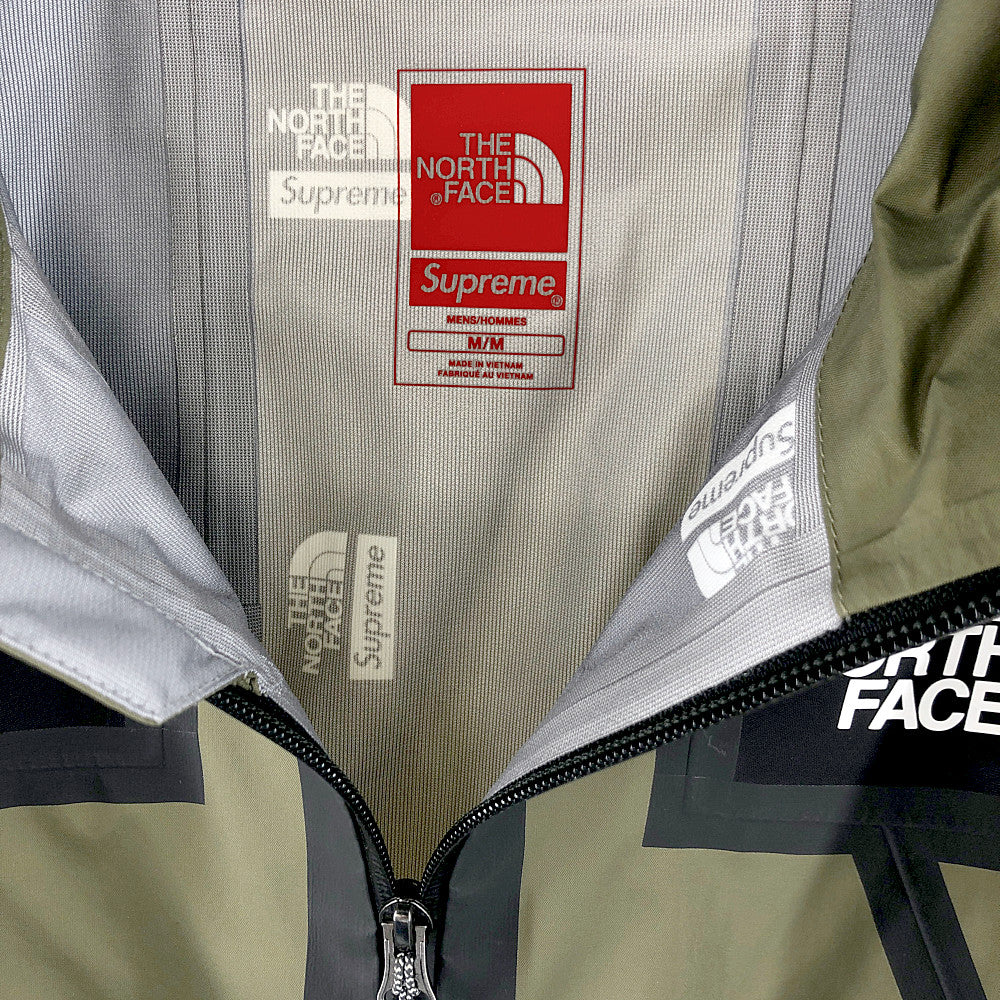 Supreme シュプリーム 21SS NP12101I × THE NORTH FACE ノースフェイス Summit Series Outer Tape Seam Shell Jacket サミットシリーズ アウター テープ シーム シェル ジャケット マウンテン パーカー  カーキ系 M【中古】