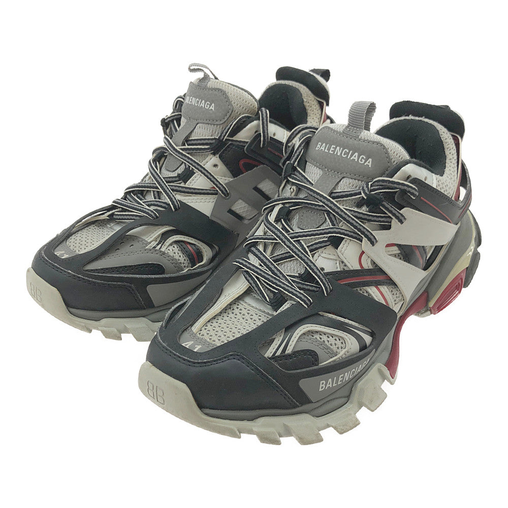 BALENCIAGA バレンシアガ 542023 トラックトレーナー スニーカー グレー系 ブラック系 レッド系 27cm【中古】