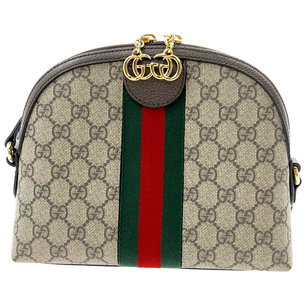 GUCCI グッチ 499621 GGスプリーム オフィディア ショルダーバッグ ブラウン系【中古】