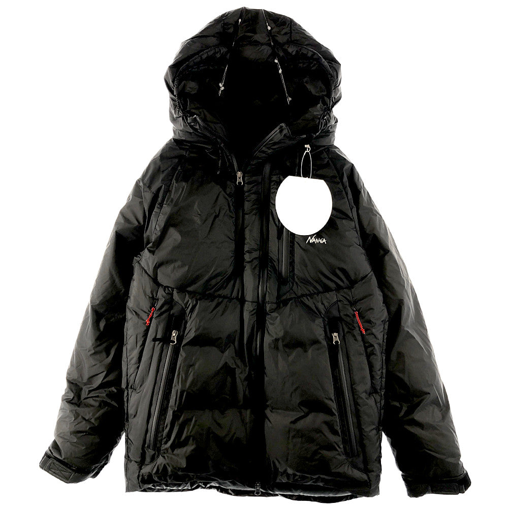 NANGA ナンガ N1AIBKG2 AURORA LIGHT DOWN JACKET オーロラ ライト ダウン ジャケット オーロラ テックス ポーリッシュ ダック ダウン ブラック系 L【美品】【中古】
