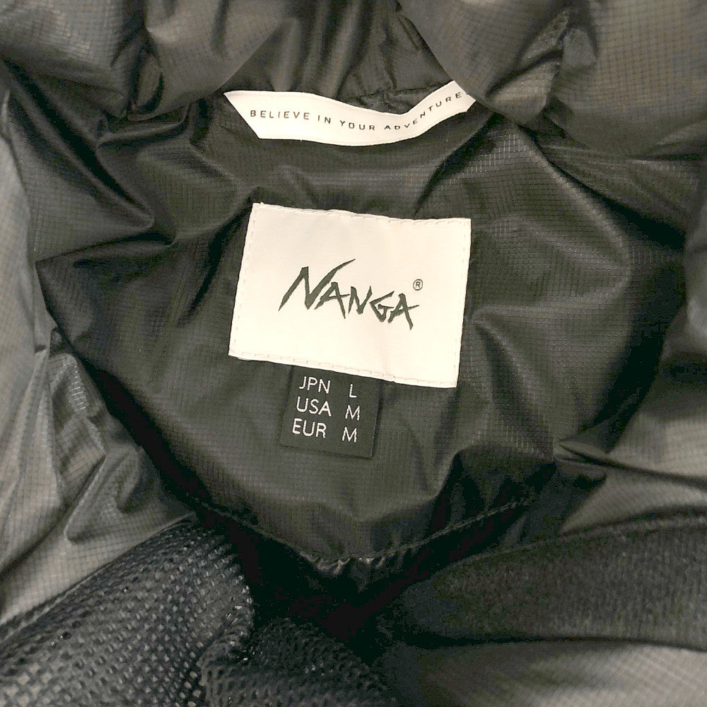 NANGA ナンガ N1AIBKG2 AURORA LIGHT DOWN JACKET オーロラ ライト ダウン ジャケット オーロラ テックス ポーリッシュ ダック ダウン ブラック系 L【美品】【中古】