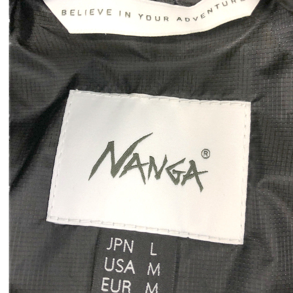 NANGA ナンガ N1AIBKG2 AURORA LIGHT DOWN JACKET オーロラ ライト ダウン ジャケット オーロラ テックス ポーリッシュ ダック ダウン ブラック系 L【美品】【中古】