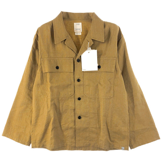 VISVIM ビズビム 22SS 0122105011010 CARDWELL SHIRT L/S (L/W) カードウェル ミリタリー シャツ ブラウン系 3【中古】