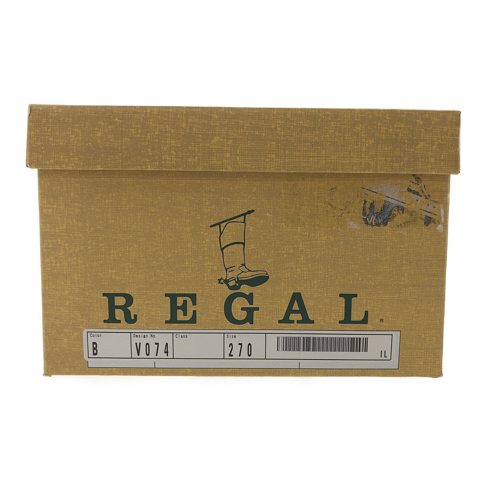 REGAL リーガル VO74 プレーントゥ レザーシューズ  ブラック系 27【極上美品】【中古】