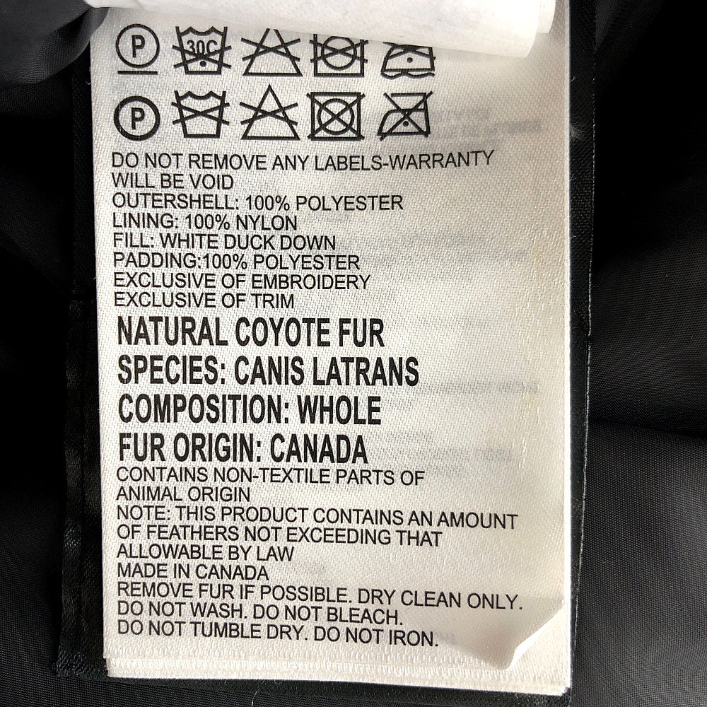 CANADA GOOSE カナダグース 3481JMB 国内正規品 サザビーリーグ EDIFICE エディフィス 別注 CRESTON クレストン ファー パーカ ダウン ジャケット ネイビー系 2XS【中古】