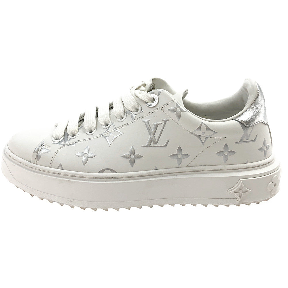 LOUIS VUITTON ルイ・ヴィトン 1A8TAI タイムアウト モノグラム ライン スニーカー ホワイト系【中古】