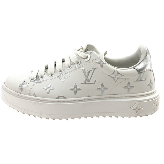 LOUIS VUITTON ルイ・ヴィトン 1A8TAI タイムアウト モノグラム ライン スニーカー ホワイト系【中古】