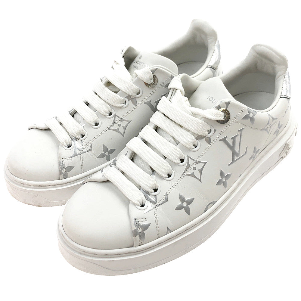 LOUIS VUITTON ルイ・ヴィトン 1A8TAI タイムアウト モノグラム ライン スニーカー ホワイト系【中古】
