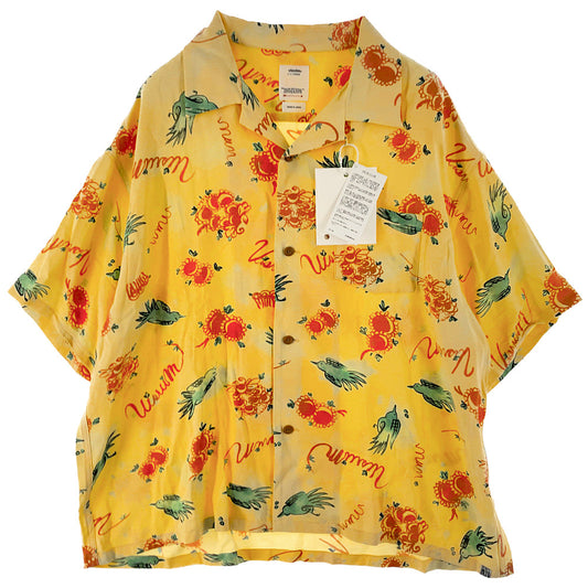 VISVIM ビズビム 0122105011017 WALLIS SHIRT S/S SUNNYBIRD ウォリス シャツ サニーバード 半袖 シャツ イエロー系 2【美品】【中古】