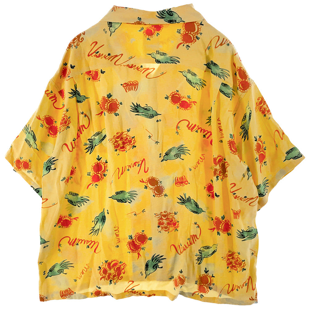 VISVIM ビズビム 0122105011017 WALLIS SHIRT S/S SUNNYBIRD ウォリス シャツ サニーバード 半袖 シャツ イエロー系 2【美品】【中古】