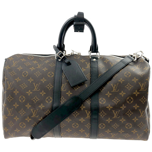 LOUIS VUITTON ルイ・ヴィトン M56711 モノグラムマカサー キーポル バンドリエール 45 ブラウン系【中古】