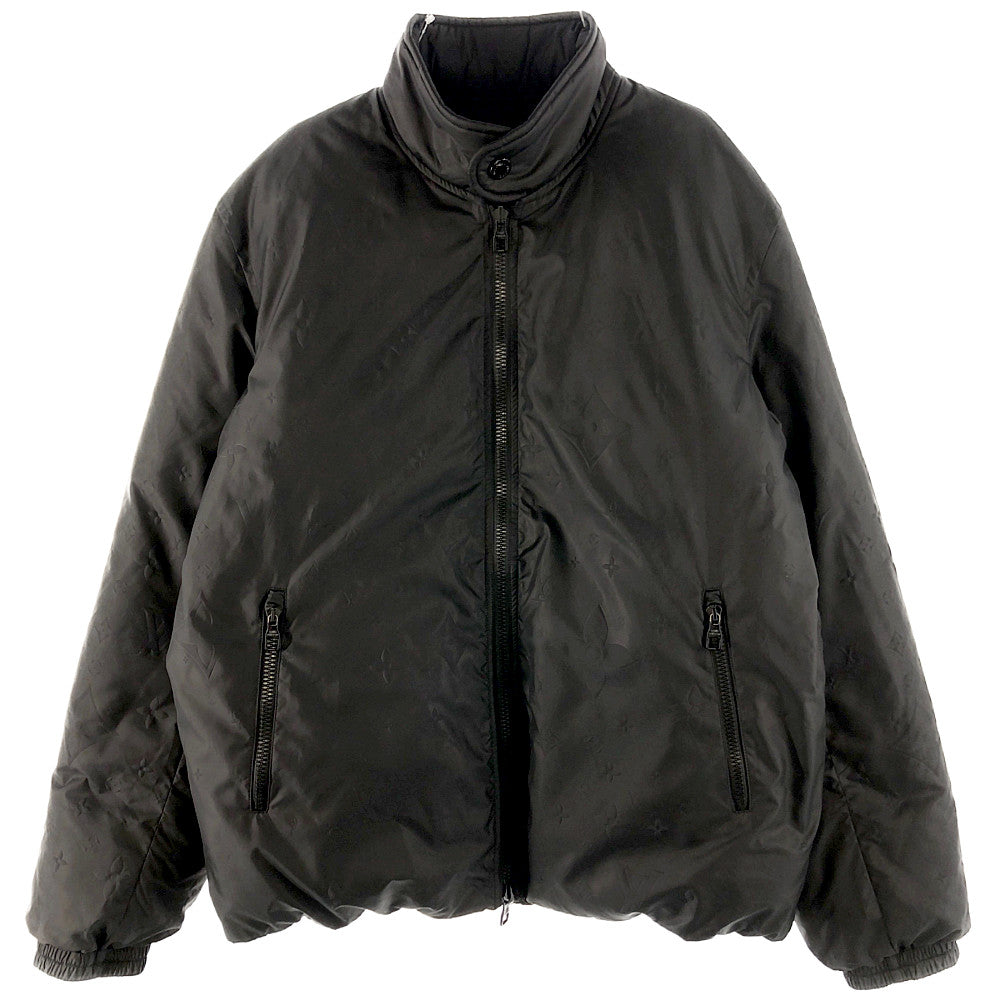 LOUIS VUITTON ルイ・ヴィトン リバーシブル モノグラム ダウン ブルゾン ブラック系 48【中古】