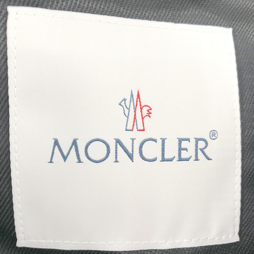 MONCLER モンクレール 国内正規品 7 ジーニアス フラグメント FRAGMENT ルイスレザー Lewis Leathers DWAYNE ドゥエイン サイクロン ホースハイド ダブル ライダース ジャケット ブラック系 42【中古】