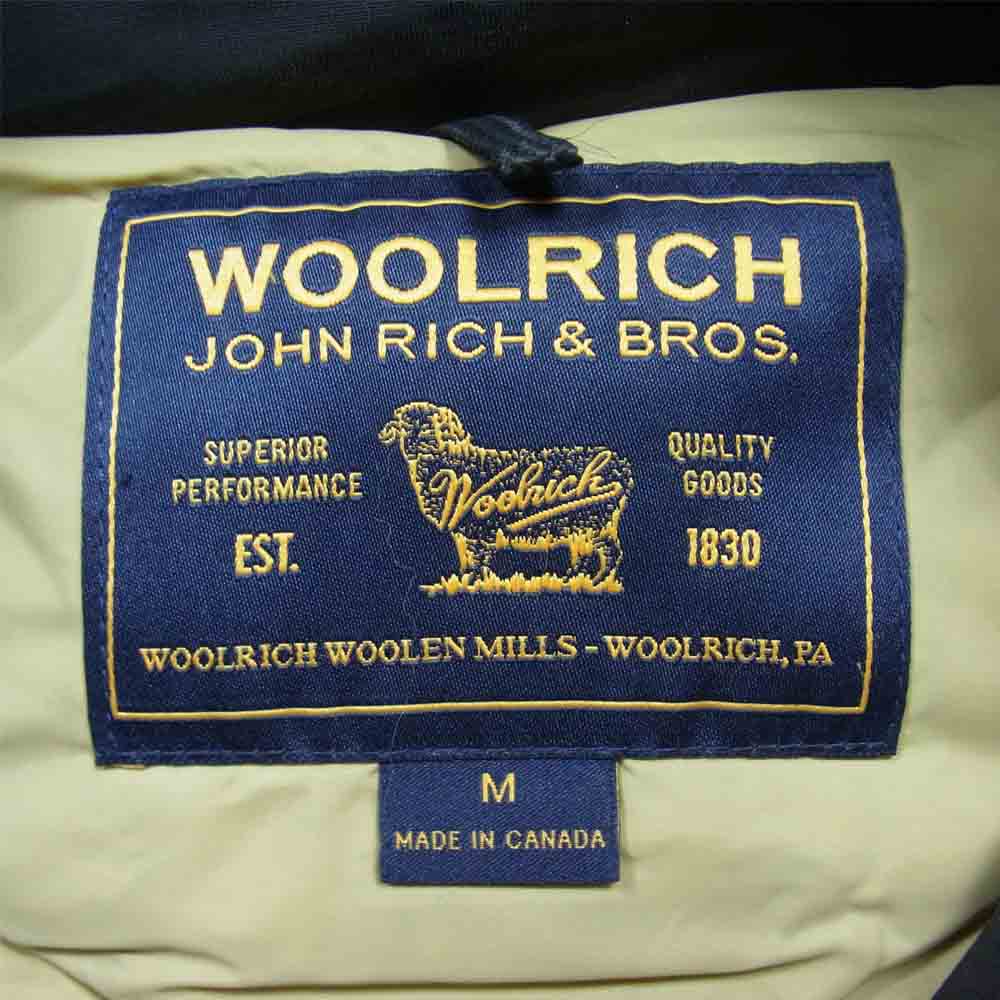 WOOLRICH ウールリッチ 1302045 カナダ製 国内正規品 ARCTIC PARKA アークテッィクパーカー ダウン ジャケット ダークネイビー系 M【中古】