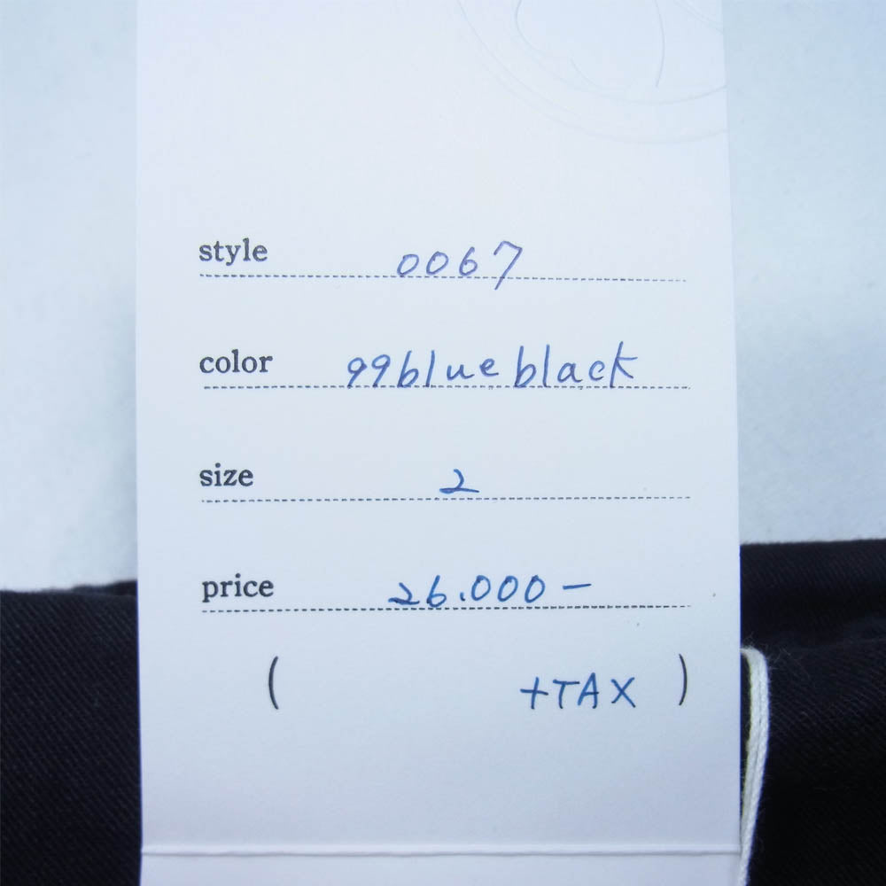 ツキ big shorts ビッグショーツ パンツ 日本製 コットン BlueBlack 2【美品】【中古】
