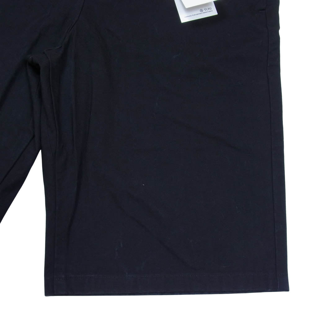 ツキ big shorts ビッグショーツ パンツ 日本製 コットン BlueBlack 2【美品】【中古】