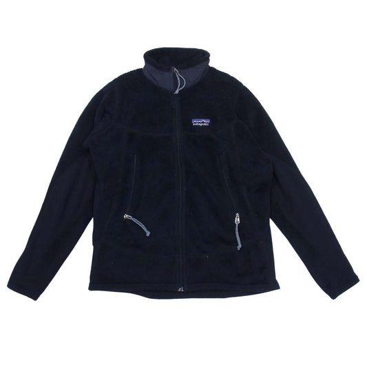 patagonia パタゴニア 02AW 02年 USA製 刺繍ロゴ WOMAN'S R2 フリース ジャケット ブラック系 S【中古】