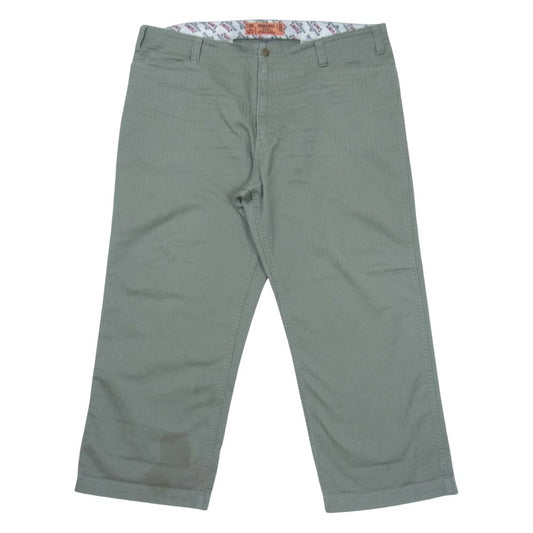 TENDERLOIN テンダーロイン T-HERRINGBONE WORK PNT ヘリンボーン ワーク パンツ カーキ系 XL【中古】