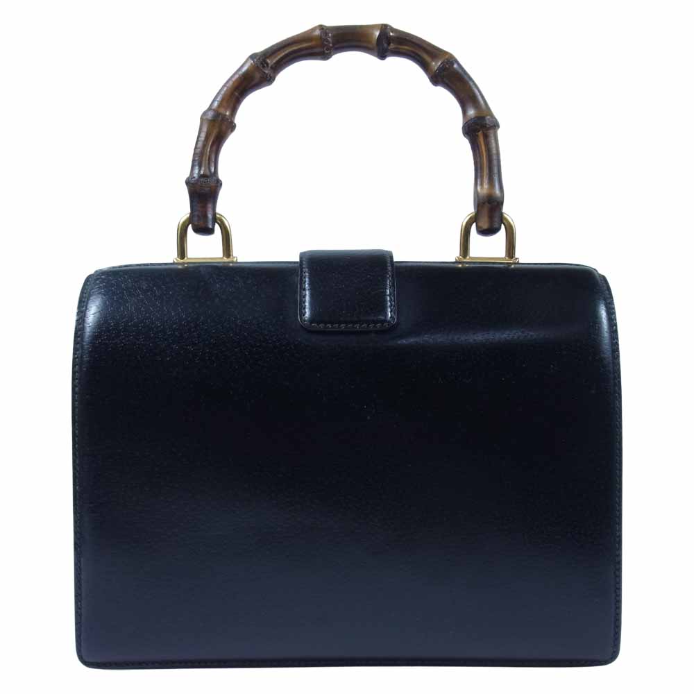 GUCCI グッチ オールド バンブー ダレスバッグ ハンド バッグ イタリア製 ブラック系【中古】