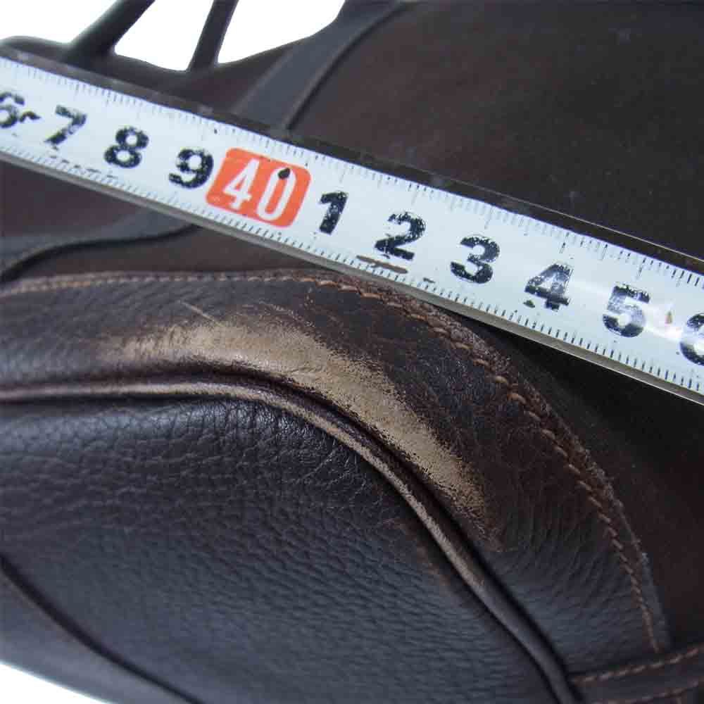 HERMES エルメス ガーデンパーティPM □H刻印 トート バッグ ダークブラウン系【中古】