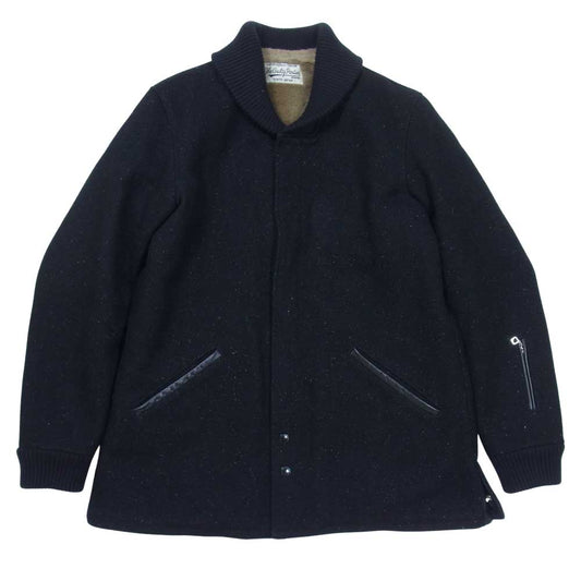 WACKO MARIA ワコマリア × WOLF'S HEAD ウルフズヘッド CAR CLUB JACKET カー クラブ ジャケット ブラック系 L【美品】【中古】