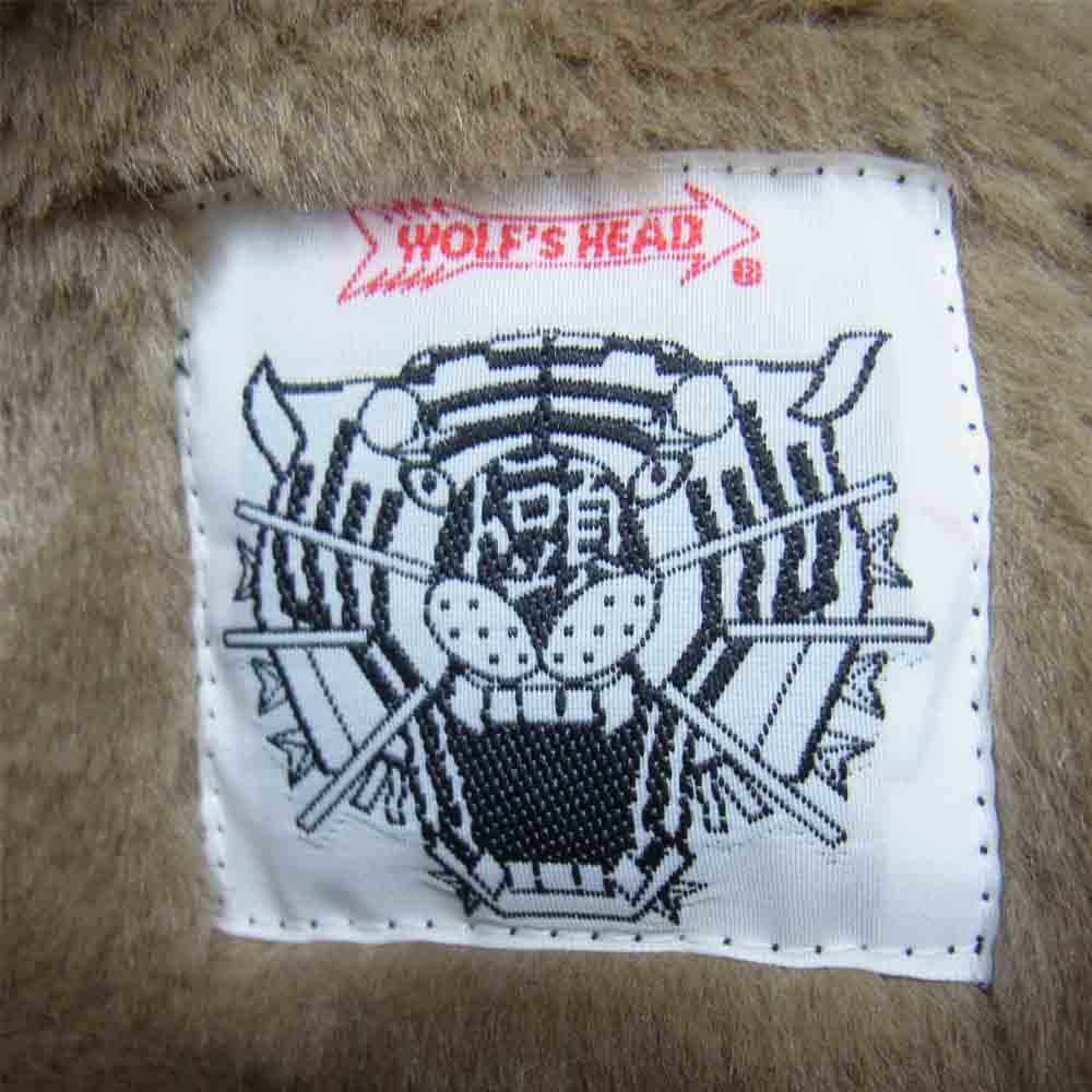 WACKO MARIA ワコマリア × WOLF'S HEAD ウルフズヘッド CAR CLUB JACKET カー クラブ ジャケット ブラック系 L【美品】【中古】