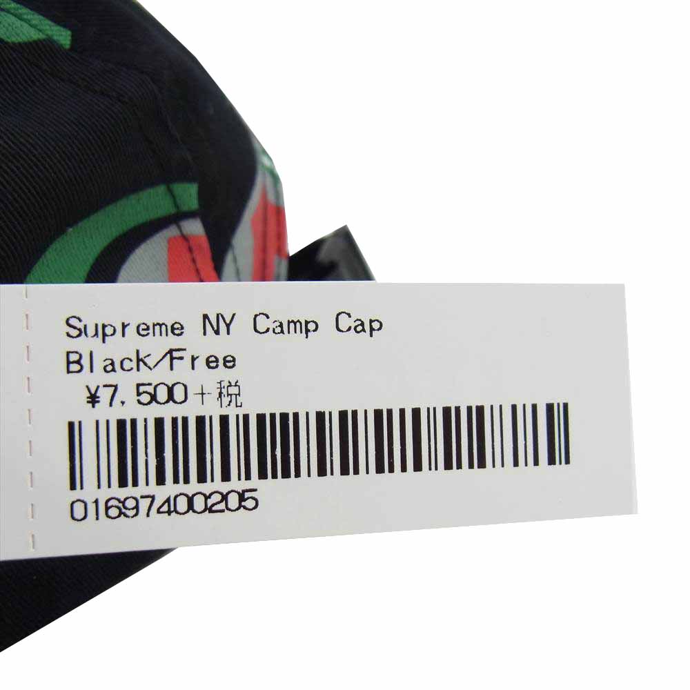 Supreme シュプリーム 18AW ny camp cap キャンプ キャップ ブラック系【極上美品】【中古】