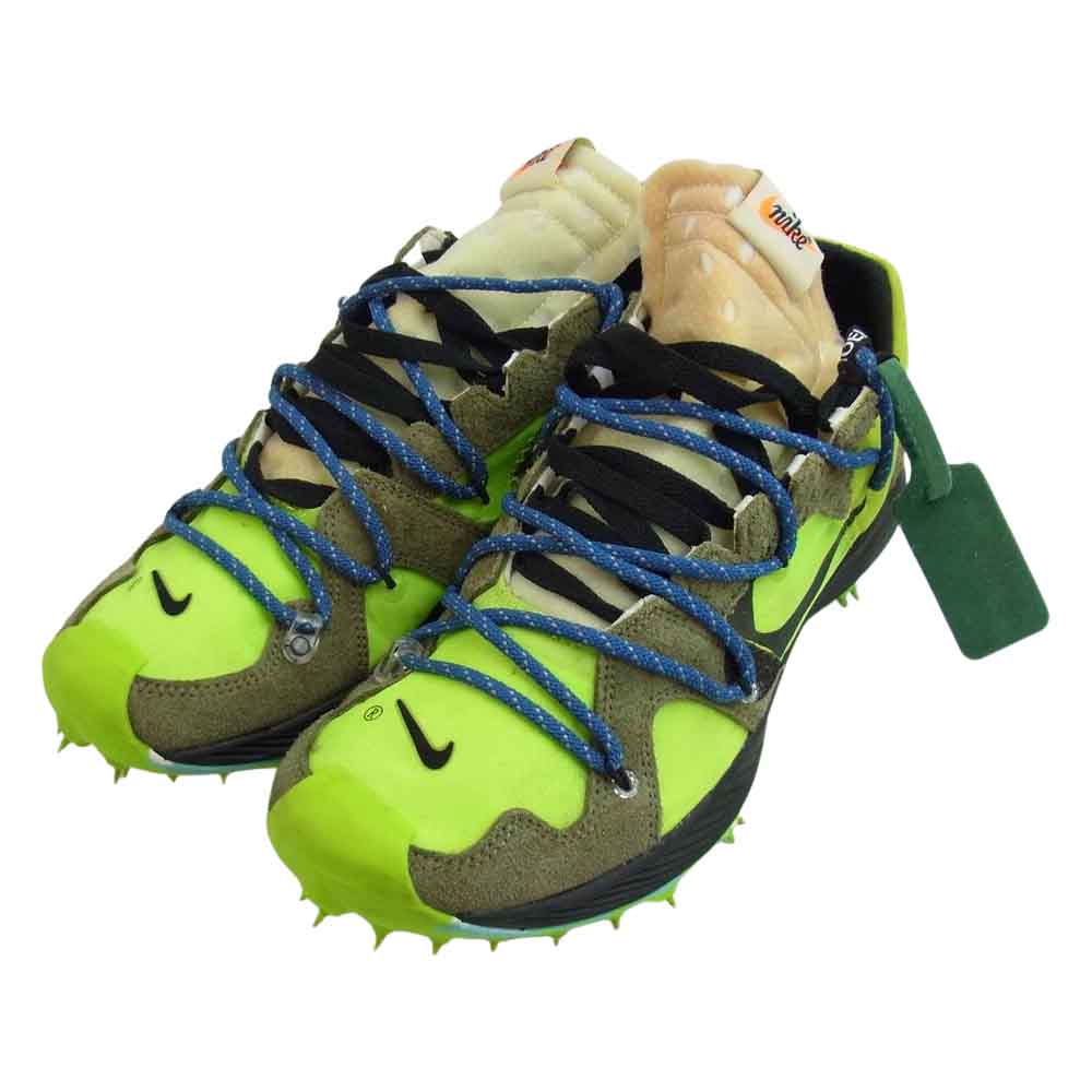 NIKE ナイキ CD8179-300 × OFFWHITE WMNS AIR ZOOM TERRA KIGER 5 OW オフホワイト ウィメンズ ズーム テラ カイガー グリーン系 27.5cm【中古】