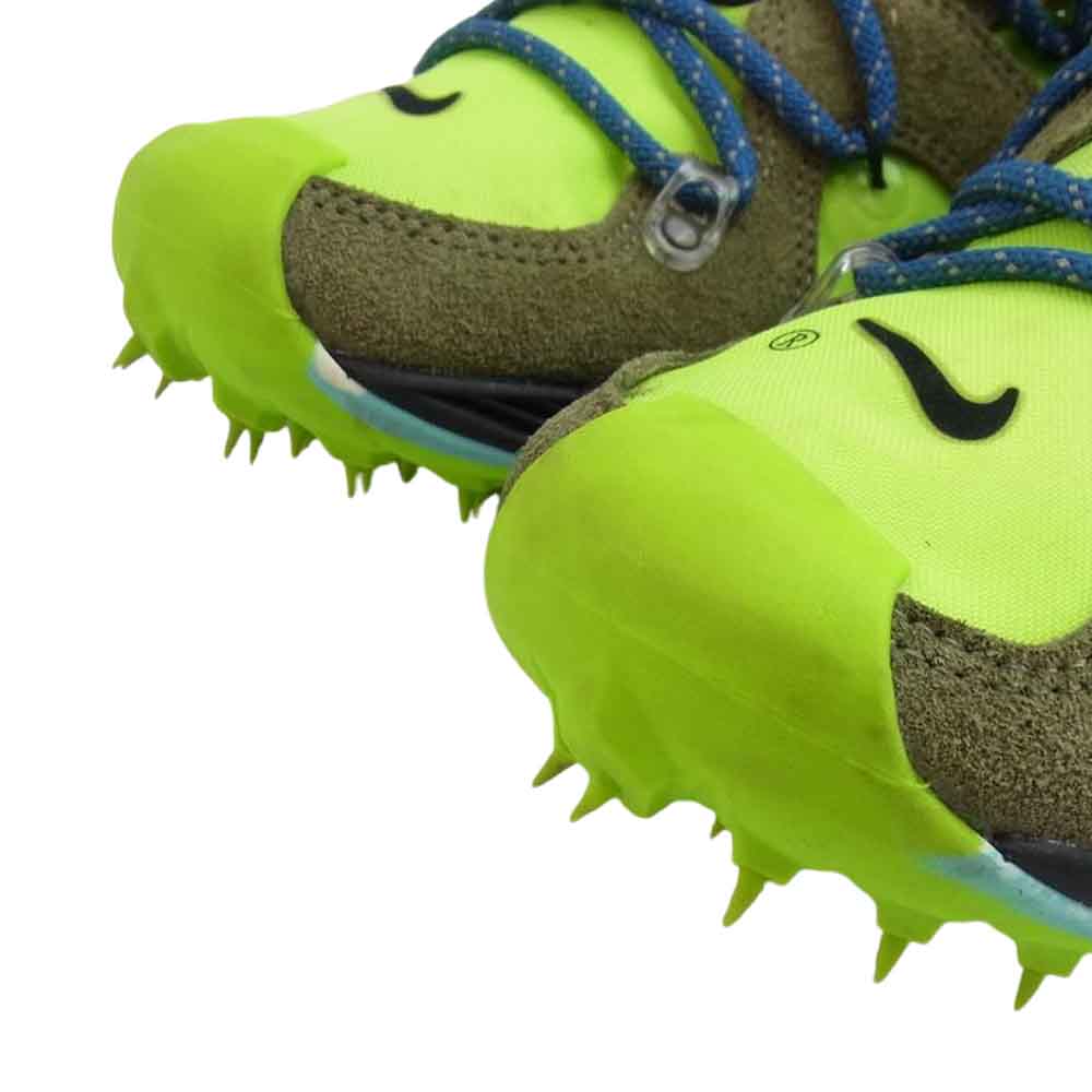 NIKE ナイキ CD8179-300 × OFFWHITE WMNS AIR ZOOM TERRA KIGER 5 OW オフホワイト ウィメンズ ズーム テラ カイガー グリーン系 27.5cm【中古】
