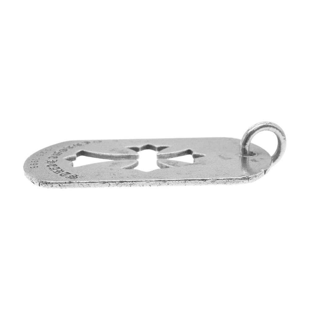 CHROME HEARTS クロムハーツ（原本無） D TAG LRG CO CRS カットアウトクロス ドッグタグ ラージ シルバー系【中古】
