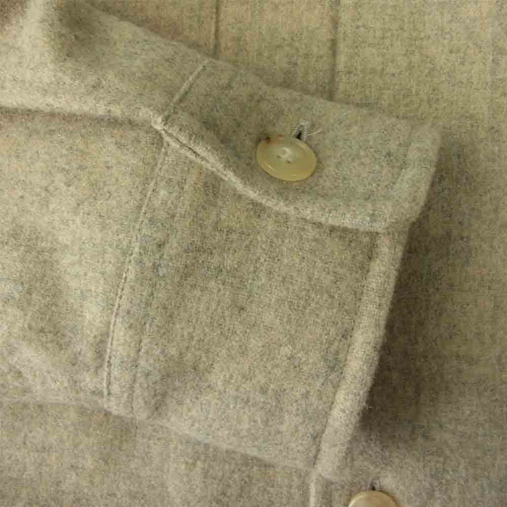 AURALEE オーラリー 21AW A21AS01LH SUPER MILLED SHETLAND WOOL SHIRTS シェットランド ウール シャツ グレー系 3【美品】【中古】